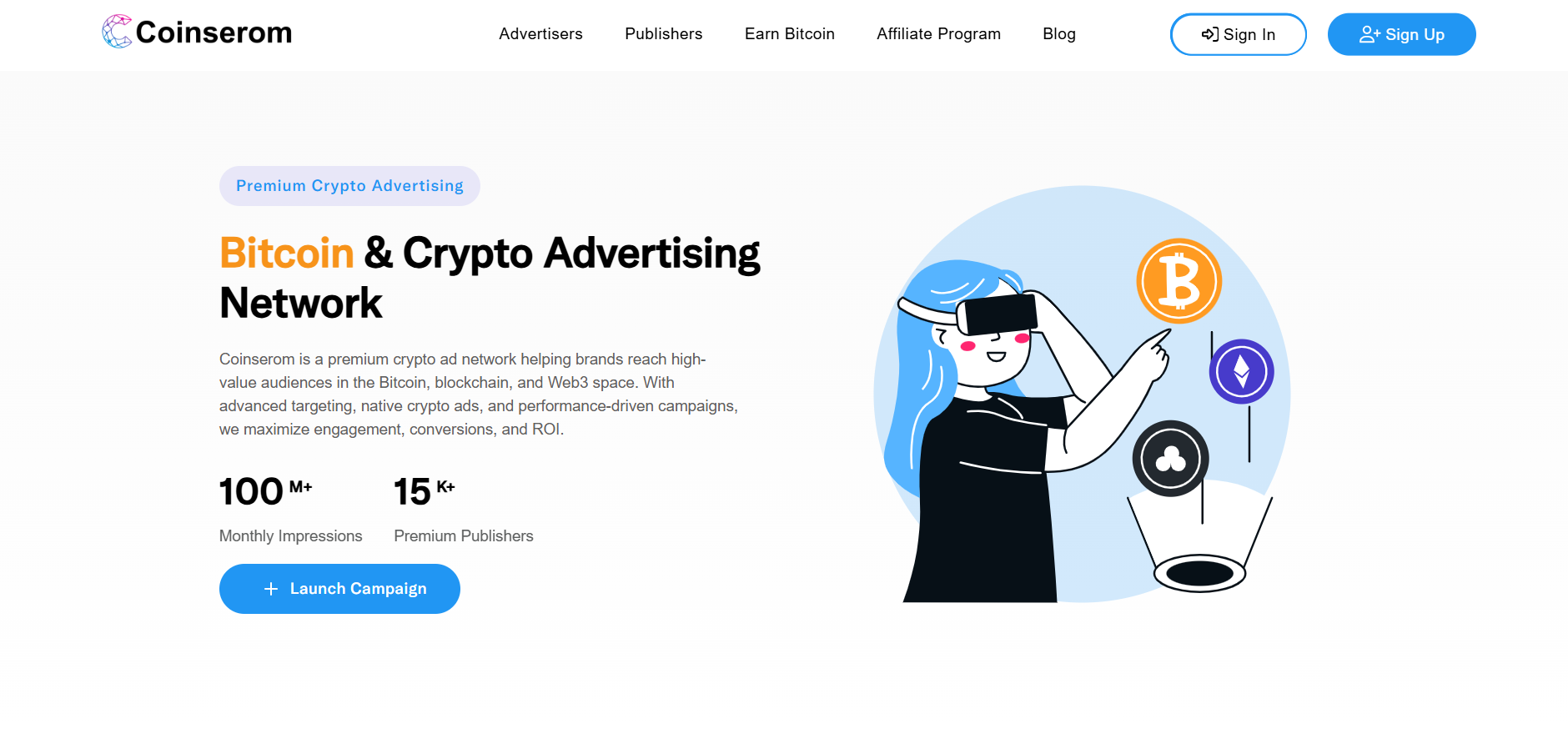 Coinserom Crypto Advertising Platforms
